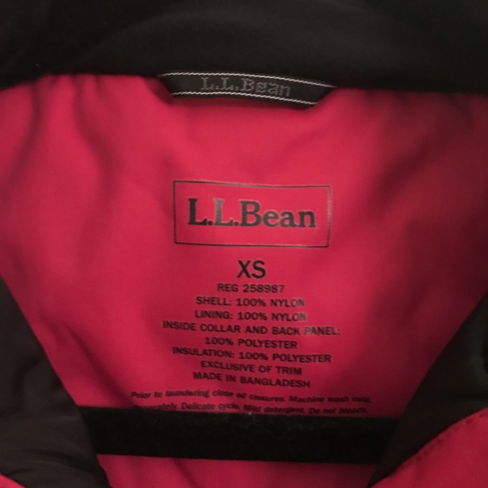 Red LL Bean Winter Jacket - Picture 3 of 5